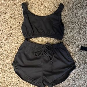 SHEIN cropped two piece set